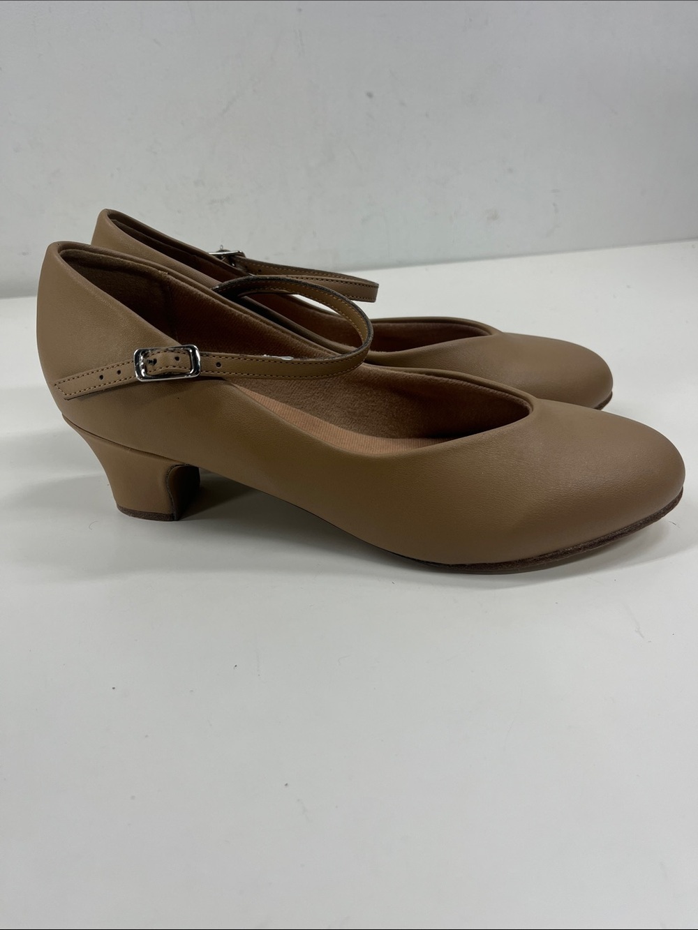 New Bloch Genuine Leather Nude Dance Shoes Size 10